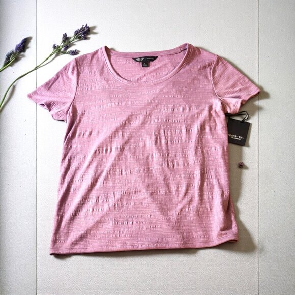 NWT Simply Vera S Lilac Modern Tee Short Sleeve Top - Picture 11 of 12